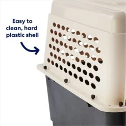 Frisco Plastic Dog & Cat Kennel, Almond & Black -Ultimate Pet Shop 120138 PT3. AC SS1800 V1667228948