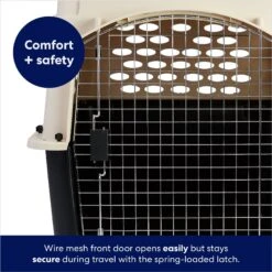 Frisco Plastic Dog & Cat Kennel, Almond & Black -Ultimate Pet Shop 120138 PT4. AC SS1800 V1667229308