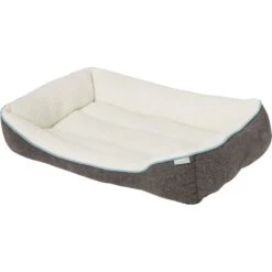 Frisco Sherpa Rectangular Bolster Dog Bed -Ultimate Pet Shop 129483 PT2. AC SS1800 V1566334964