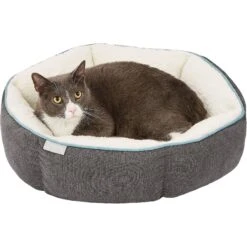 Frisco Sherpa Hexagon Bolster Cat & Dog Bed -Ultimate Pet Shop 144813 PT5. AC SS1800 V1578443391