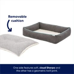 Frisco Sherpa Orthopedic Bolster Cat & Dog Bed -Ultimate Pet Shop 144819 PT2. AC SS1800 V1682976333