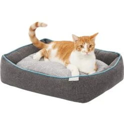 Frisco Sherpa Orthopedic Bolster Cat & Dog Bed -Ultimate Pet Shop 144819 PT5. AC SS1800 V1578443393