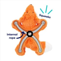 Frisco Fox Plush With Inside Rope Squeaky Dog Toy -Ultimate Pet Shop 147065 PT2. AC SS1800 V1692019954