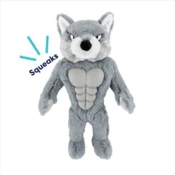 Frisco Wolf Muscle Plush Squeaky Dog Toy -Ultimate Pet Shop 147082 PT2. AC SS1800 V1691776574