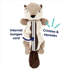 Frisco Beaver Bungee Plush Squeaky Dog Toy -Ultimate Pet Shop 152824 PT2. AC SS1800 V1686579686