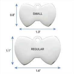Frisco Stainless Steel Personalized Dog & Cat ID Tag, Bow Tie -Ultimate Pet Shop 152997 PT6. AC SS1800 V1540562105