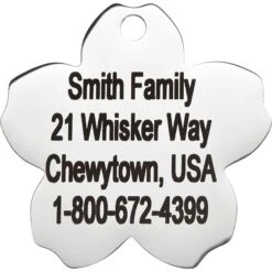Frisco Stainless Steel Personalized Dog & Cat ID Tag, Flower -Ultimate Pet Shop 153002 PT3. AC SS1800 V1548964703