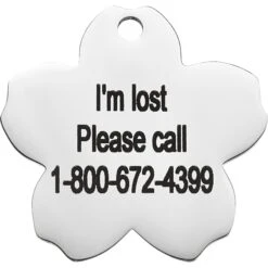 Frisco Stainless Steel Personalized Dog & Cat ID Tag, Flower -Ultimate Pet Shop 153002 PT4. AC SS1800 V1548964707