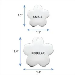 Frisco Stainless Steel Personalized Dog & Cat ID Tag, Flower -Ultimate Pet Shop 153002 PT6. AC SS1800 V1540562264