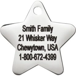 Frisco Stainless Steel Personalized Dog & Cat ID Tag, Star -Ultimate Pet Shop 153017 PT3. AC SS1800 V1548964858