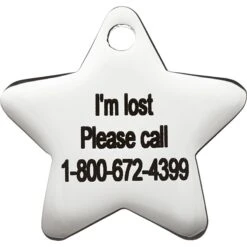 Frisco Stainless Steel Personalized Dog & Cat ID Tag, Star -Ultimate Pet Shop 153017 PT4. AC SS1800 V1548964862