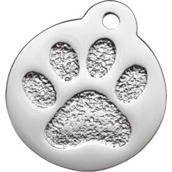 Frisco Stainless Steel Personalized Dog & Cat ID Tag, Paw Print -Ultimate Pet Shop 153057 PT2. AC SS1800 V1548964914