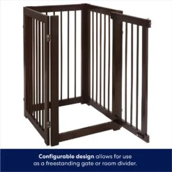 Frisco Deluxe Configurable 4-Panel Wood Dog Gate -Ultimate Pet Shop 156793 PT5. AC SS1800 V1671203001