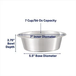 Frisco Stainless Steel Dog & Cat Bowl -Ultimate Pet Shop 159867 PT1. AC SS1800 V1692728194