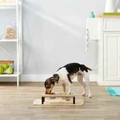 Frisco Wood Elevated Stainless Steel Double Diner Dog & Cat Bowl -Ultimate Pet Shop 161144 PT3. AC SS1800 V1561641426