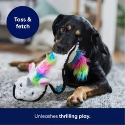 Frisco Unicorn Stuffing-Free Flat Plush Squeaky Dog Toy -Ultimate Pet Shop 174737 PT4. AC SS1800 V1695671061