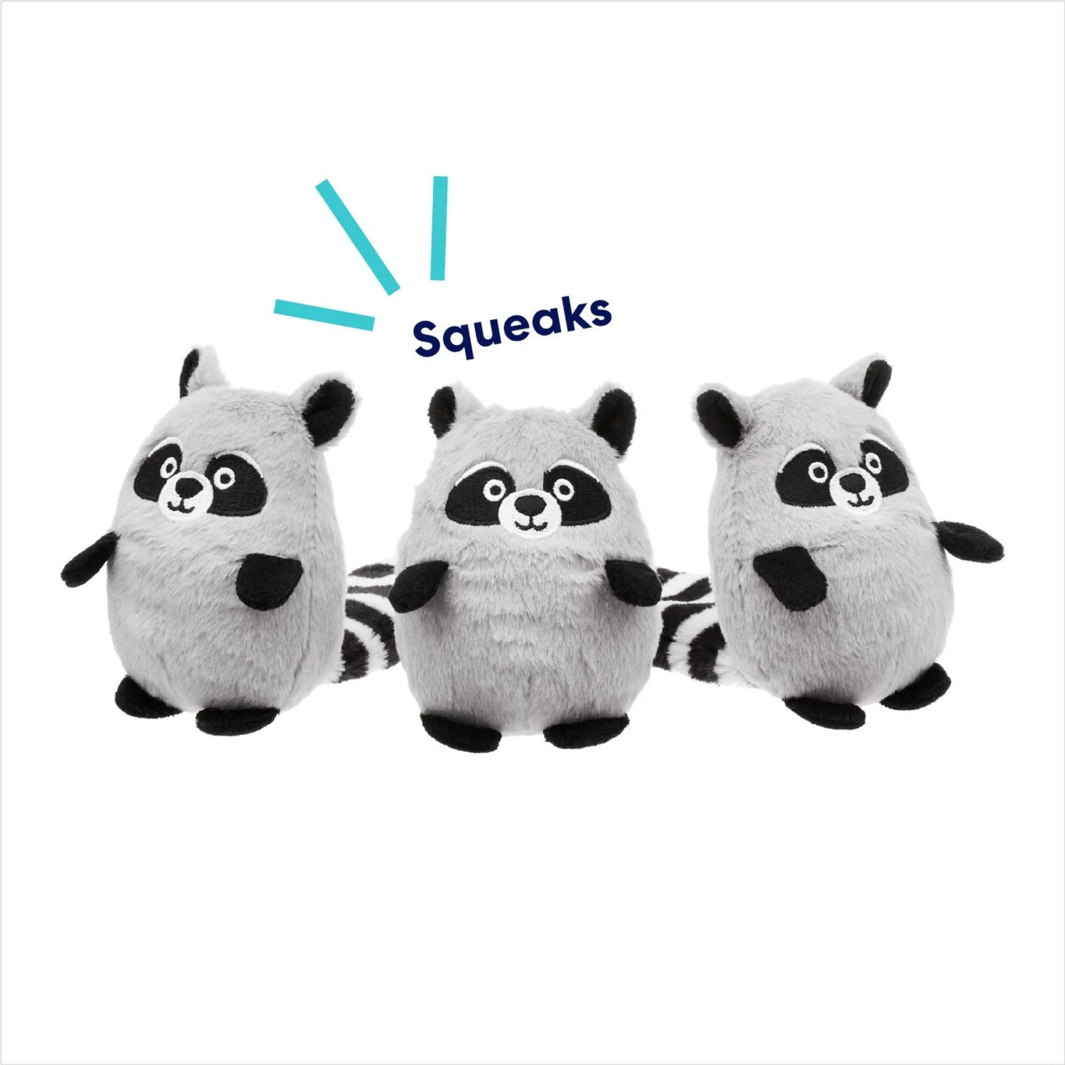 Frisco Trash Can & Raccoons Hide & Seek Puzzle Plush Squeaky Dog Toy Refills 3 Frisco Trash Can & Raccoons Hide & Seek Puzzle Plush Squeaky Dog Toy Refills - Image 3