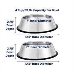 Frisco Stainless Steel Bowl -Ultimate Pet Shop 175221 PT1. AC SS1800 V1685731991