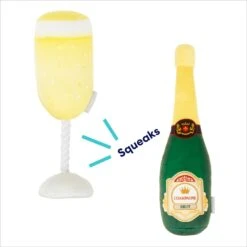 Frisco Champagne & Flute Plush Squeaky Dog Toy 8 Frisco Champagne & Flute Plush Squeaky Dog Toy -Ultimate Pet Shop 183243 PT2. AC SS1800 V1695748473
