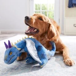 Frisco Mythical Mates Bluefoot The Blue Dragon Plush Squeaky Dog Toy -Ultimate Pet Shop 204487 PT2. AC SS1800 V1583271230