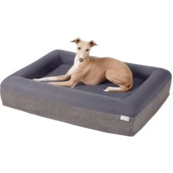 Frisco Orthopedic Rectangular Bolster Cat & Dog Bed W/Removable Cover -Ultimate Pet Shop 210226 PT2. AC SS1800 V1590067655