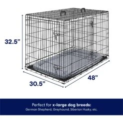 Frisco Heavy Duty Fold & Carry Double Door Collapsible Wire Dog Crate & Mat Kit -Ultimate Pet Shop 212618 PT1. AC SS1800 V1667227937
