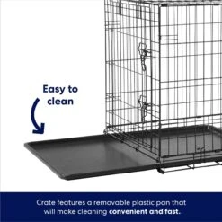Frisco Fold & Carry Double Door Collapsible Wire Dog Crate & Mat Kit -Ultimate Pet Shop 212633 PT4. AC SS1800 V1667229187