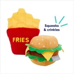 Frisco Burger & Fries Plush Squeaky Dog Toy -Ultimate Pet Shop 213822 PT2. AC SS1800 V1695748418