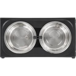 Frisco Stainless Steel Bowls With Adjustable Elevated Holder -Ultimate Pet Shop 216015 PT3. AC SS1800 V1591020388