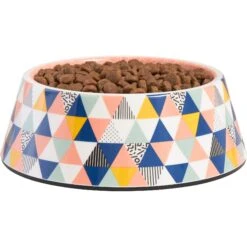 Frisco Colorful Geometric Melamine Bowl -Ultimate Pet Shop 216054 PT2. AC SS1800 V1591020749