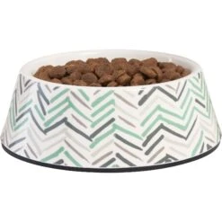 Frisco Chevron Brushed Melamine Bowl -Ultimate Pet Shop 216059 PT2. AC SS1800 V1591020984
