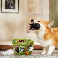 Frisco Halloween Haunted Shack Hide & Seek Puzzle Plush Squeaky Dog Toy -Ultimate Pet Shop 218598 PT6. AC SS1800 V1597599360