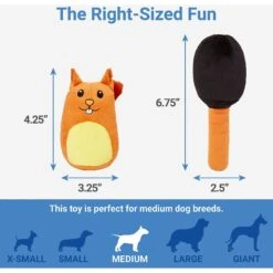 Frisco Retro Smack-a-Squirrel Hide & Seek Puzzle Plush Squeaky Dog Toy -Ultimate Pet Shop 230313 PT2. AC SS1800 V1599945055