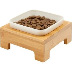 Frisco Square Melamine Dog & Cat Bowl With Bamboo Stand -Ultimate Pet Shop 232072 PT1. AC SS1800 V1605109311