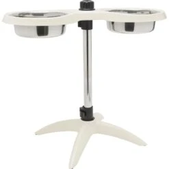 Frisco Adjustable Stainless Steel Double Elevated Dog Bowls