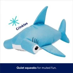Frisco Hammerhead Shark Ballistic Nylon Plush Squeaky Dog Toy -Ultimate Pet Shop 233593 PT2. AC SS1800 V1695748354