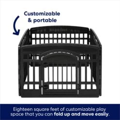 Frisco 4-Panel Dog Exercise Playpen With Door, 24-in -Ultimate Pet Shop 244546 PT4. AC SS1800 V1603407098