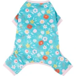 Frisco Teal Floral Dog & Cat Jersey PJs -Ultimate Pet Shop 249132 PT3. AC SS1800 V1614006122