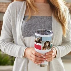 Frisco Double Walled Colored Dots Personalized Tumbler, 30-oz Cup -Ultimate Pet Shop 249349 PT4. AC SS1800 V1608342142