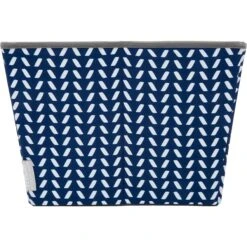 Frisco Rectangle Collapsible Pet Toy Storage Bin, Navy Herringbone -Ultimate Pet Shop 250574 PT5. AC SS1800 V1615572205