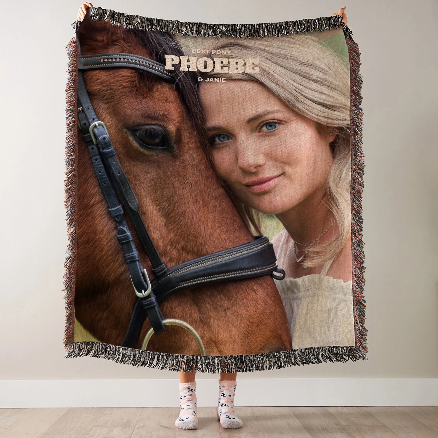 Frisco Portrait Woven Throw Personalized Blanket 3 Frisco Portrait Woven Throw Personalized Blanket - Image 3