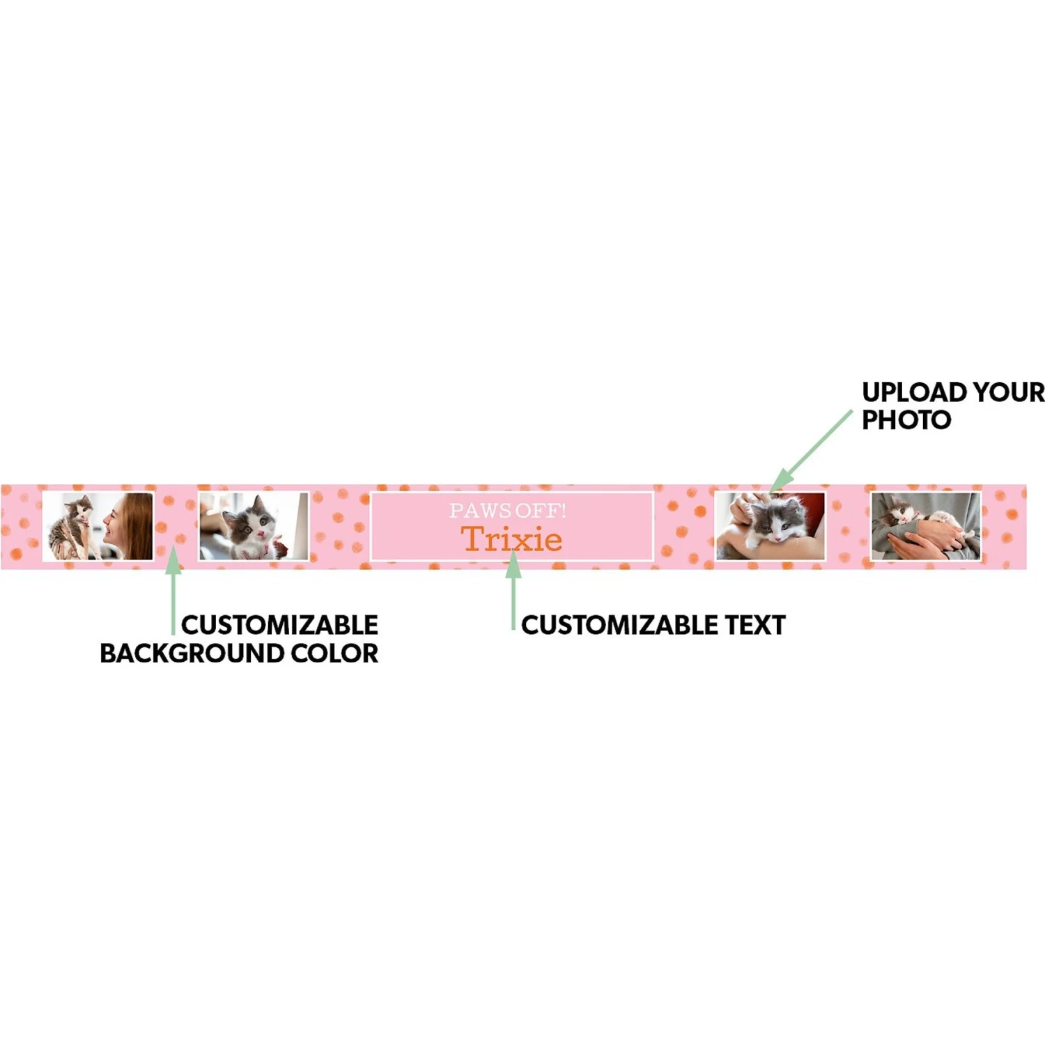 Frisco "Paws Off" Ceramic Personalized Dog & Cat Bowl 2 Frisco "Paws Off" Ceramic Personalized Dog & Cat Bowl - Image 2