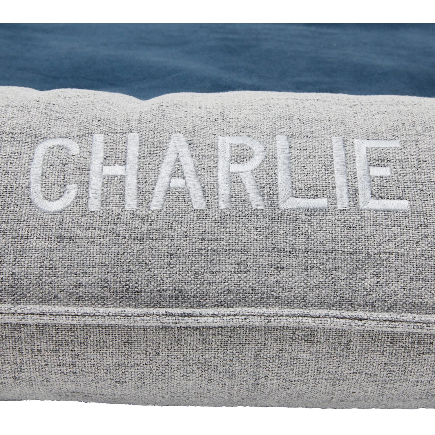 Frisco Orthopedic Personalized Bolster Dog Bed W/Removable Cover, Harbour Blue, Large 6 Frisco Orthopedic Personalized Bolster Dog Bed W/Removable Cover, Harbour Blue, Large - Image 6