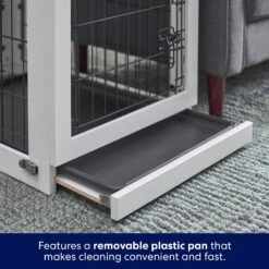 Frisco Double Door Furniture Style Dog Crate, White -Ultimate Pet Shop 253029 PT4. AC SS1800 V1617644245