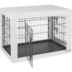 Frisco Double Door Furniture Style Dog Crate, White -Ultimate Pet Shop 253029 PT5. AC SS1800 V1617037661