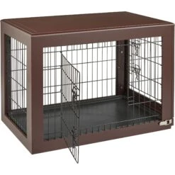 Frisco Double Door Furniture Style Dog Crate, Brown -Ultimate Pet Shop 253033 PT5. AC SS1800 V1617037698