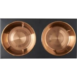 Frisco Copper Stainless Steel Elevated Foldable Double Dog & Cat Bowls -Ultimate Pet Shop 253060 PT4. AC SS1800 V1616595727