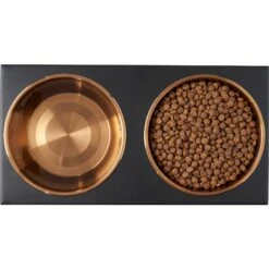Frisco Copper Stainless Steel Elevated Foldable Double Dog & Cat Bowls -Ultimate Pet Shop 253060 PT5. AC SS1800 V1616595415