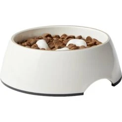 Frisco Melamine Slow Feed Dog & Cat Bowl With Gold Trim -Ultimate Pet Shop 253066 PT3. AC SS1800 V1616597851