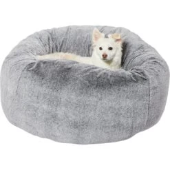 Frisco Plush Pouf Pillow Cat & Dog Bed -Ultimate Pet Shop 255195 PT2. AC SS1800 V1616076741